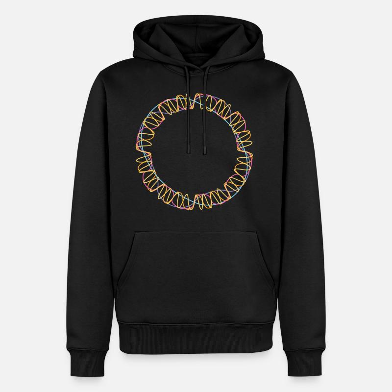 Stringtheorie Wissenschaft - Männer Premium Bio Hoodie - Schwarz