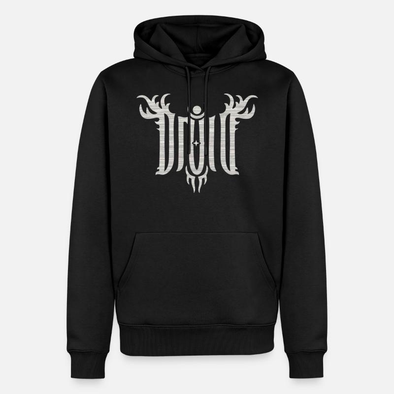 Druid - Männer Premium Bio Hoodie - Schwarz