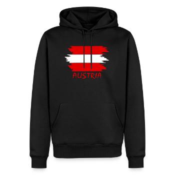 Austria Autriche Tirol - Sweat à capuche Premium bio Homme - noir - Devant - Nico (187cm)