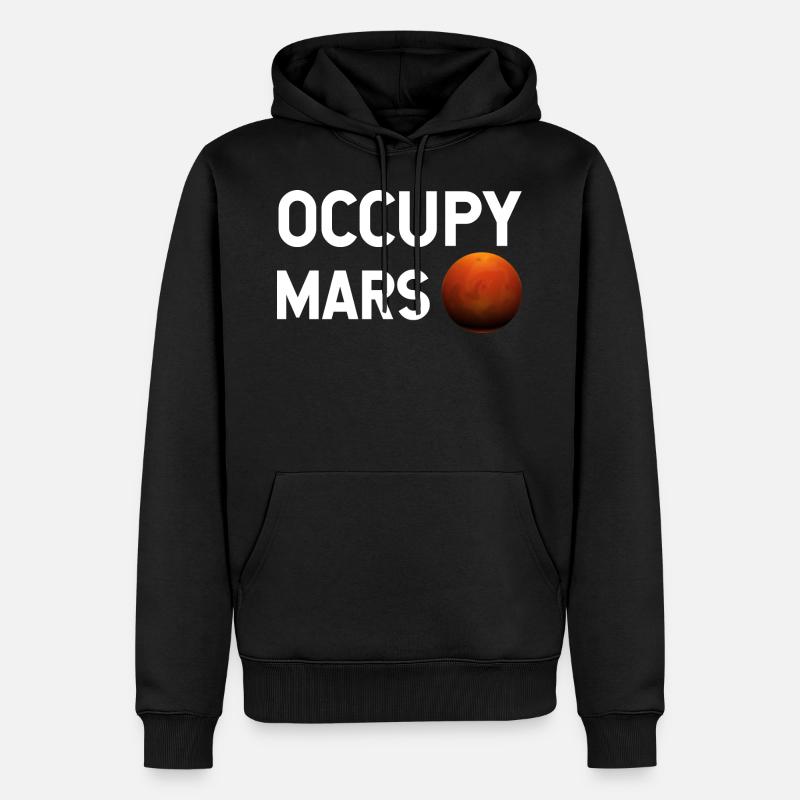 Occupy Mars Planète - Sweat à capuche Premium bio Homme - noir