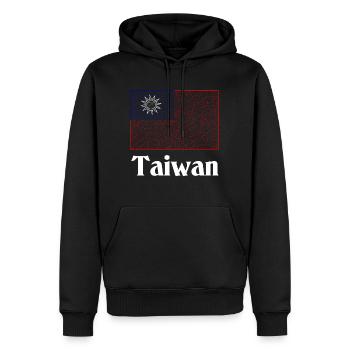 Taiwan Flag taiwan - Männer Premium Bio Hoodie - Schwarz - Vorne - Nico (187cm)