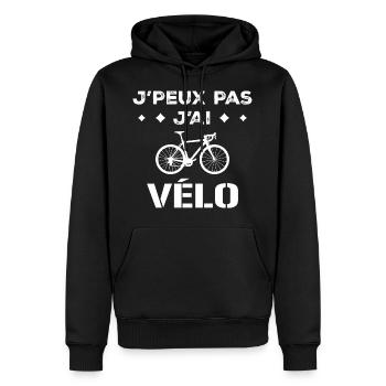 Design Humor Radfahrer Zweirad-Enthusiasten - Männer Premium Bio Hoodie - Schwarz - Vorne - Nico (187cm)