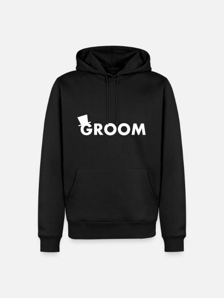 Groom - Men’s Premium Organic Hoodie - black