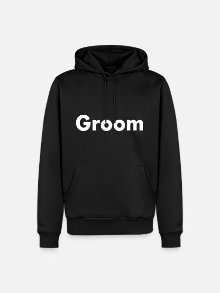 Groom - Men’s Premium Organic Hoodie - black