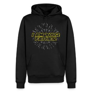 I am You Father Star Force Galaxy Shirt Dad Daddy - Männer Premium Bio Hoodie - Schwarz - Vorne - Nico (187cm)