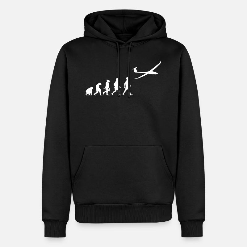 Planeur de planeur Evolution - Sweat à capuche Premium bio Homme - noir