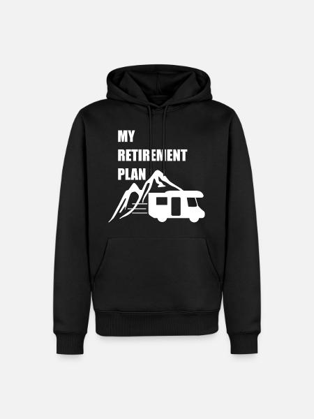 Camper Caravan Camping Cadeau Cadeau Idee - Mannen Premium Bio hoodie - zwart