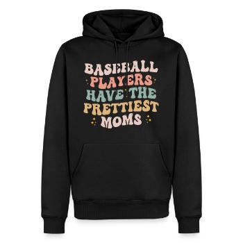 Baseball Players Have the Prettiest Moms Lover - Sweat à capuche Premium bio Homme - noir - Devant - Nico (187cm)