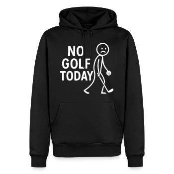Kein Golf Heute Golfer Humor Golf Club - Männer Premium Bio Hoodie - Schwarz - Vorne - Nico (187cm)