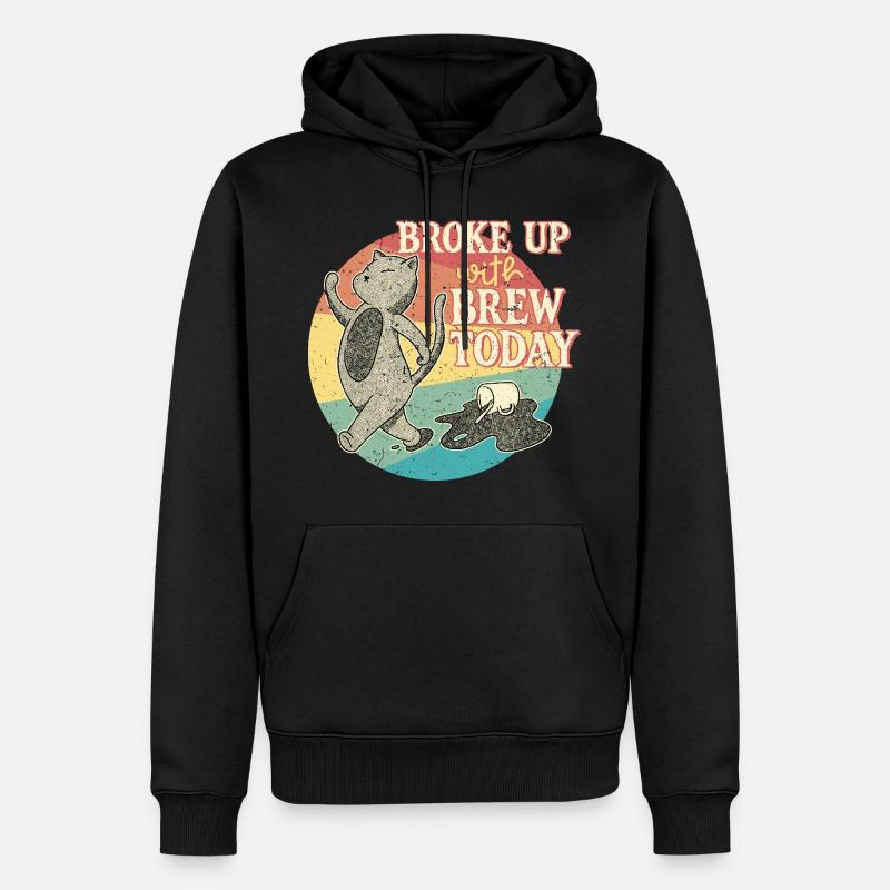 Coffee withdrawal decaffeinated ex-coffee drinker - Men’s Premium Organic Hoodie - black