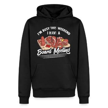 Charcuterie Board Meeting Lebensmittel Charcuterie - Männer Premium Bio Hoodie - Schwarz - Vorne - Nico (187cm)