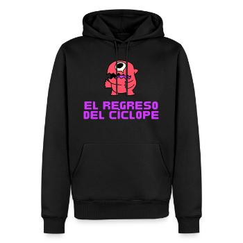 El regreso del Ciclope - Männer Premium Bio Hoodie - Schwarz - Vorne - Nico (187cm)