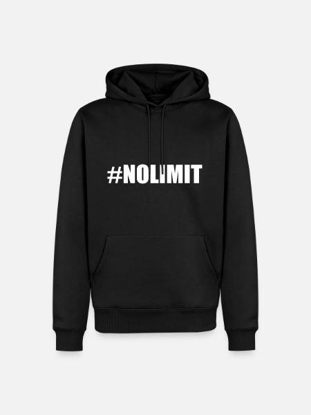 No limit - Men’s Premium Organic Hoodie - black