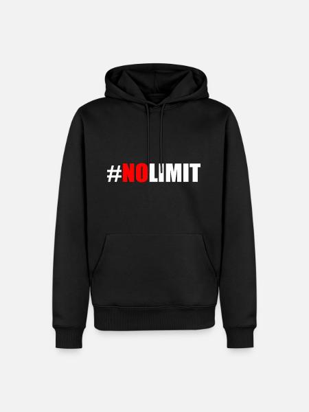 No limit - Men’s Premium Organic Hoodie - black