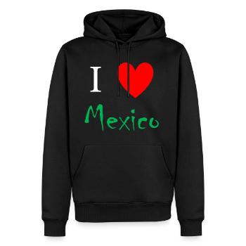 Mexico - Männer Premium Bio Hoodie - Schwarz - Vorne - Nico (187cm)