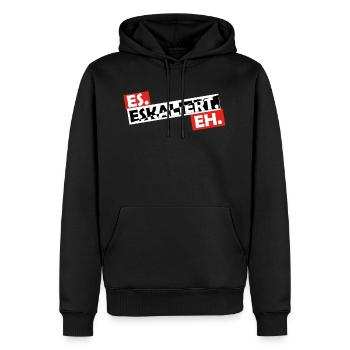 Es. Eskaliert. Eh. - Männer Premium Bio Hoodie - Schwarz - Vorne - Nico (187cm)
