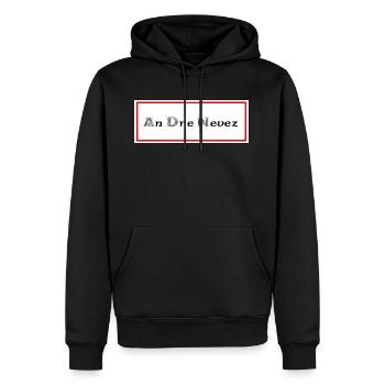 andrenevez heiliger Retter - Männer Premium Bio Hoodie - Schwarz - Vorne - Nico (187cm)