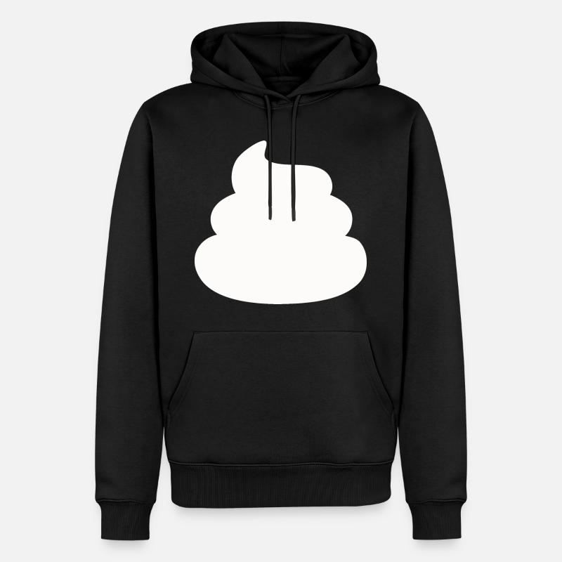 Merde, tout simplement - Sweat à capuche Premium bio Homme - noir