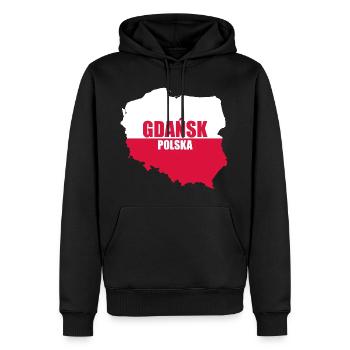 Polska Gdańsk Danzig Polen Geschenk Gdansk - Männer Premium Bio Hoodie - Schwarz - Vorne - Nico (187cm)