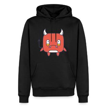 Funny devil kids costume Halloween gift - Men’s Premium Organic Hoodie - black - Front - Nico (187cm)