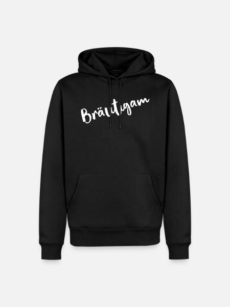 groom - Men’s Premium Organic Hoodie - black