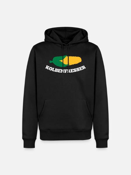 Kolbenfresser - Männer Premium Bio Hoodie - Schwarz