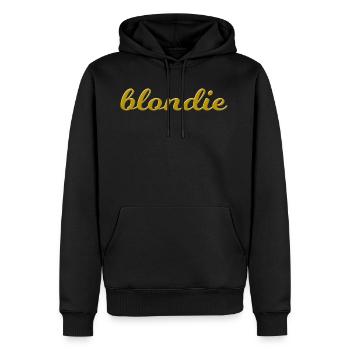 Blondie golden comme idée cadeau pour blondes - Sweat à capuche Premium bio Homme - noir - Devant - Nico (187cm)