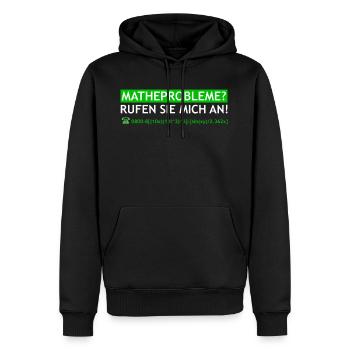 Mathe Mathematik Mathelehrer Algebra Geschenk - Männer Premium Bio Hoodie - Schwarz - Vorne - Nico (187cm)