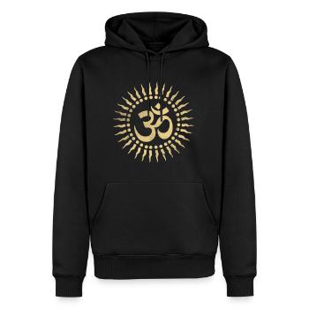 Yoga Sprüche shirt Geschenk Yoganer Yoga Trainer - Männer Premium Bio Hoodie - Schwarz - Vorne - Nico (187cm)