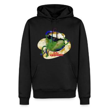 Noix de coco 01 - Sweat à capuche Premium bio Homme - noir - Devant - Nico (187cm)