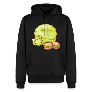 Pistazien Eis Speiseeis Eiskrem Eiscreme Kugeleis - Männer Premium Bio Hoodie - Schwarz - Vorne - Nico (187cm)