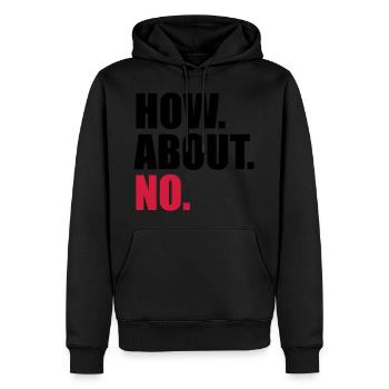 cool que diriez-vous de ne pas dire drôle à propos de n - Sweat à capuche Premium bio Homme - noir - Devant - Nico (187cm)