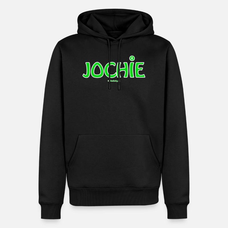 Jochie - Männer Premium Bio Hoodie - Schwarz