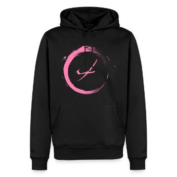 Segelflugzeug - Männer Premium Bio Hoodie - Schwarz - Vorne - Nico (187cm)