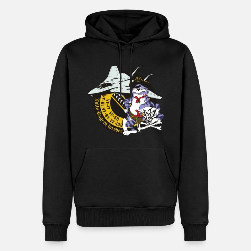 Tomcat - Jolly Rogers Forever - Männer Premium Bio Hoodie - Schwarz