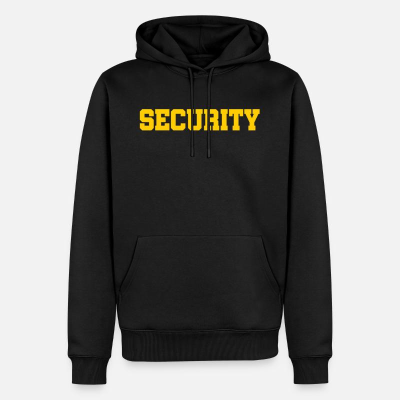 Security - Sicherheitsdienst - Bewachung - Schutz - Männer Premium Bio Hoodie - Schwarz