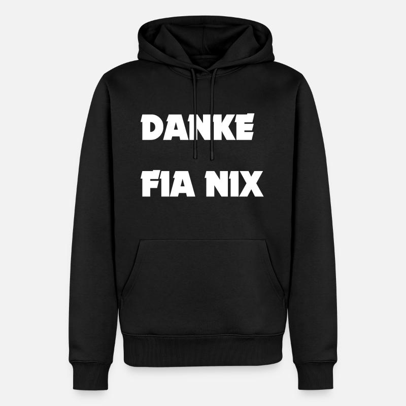 Merci rien - Sweat à capuche Premium bio Homme - noir