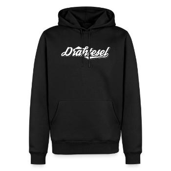 retro fahrrad - Männer Premium Bio Hoodie - Schwarz - Vorne - Nico (187cm)
