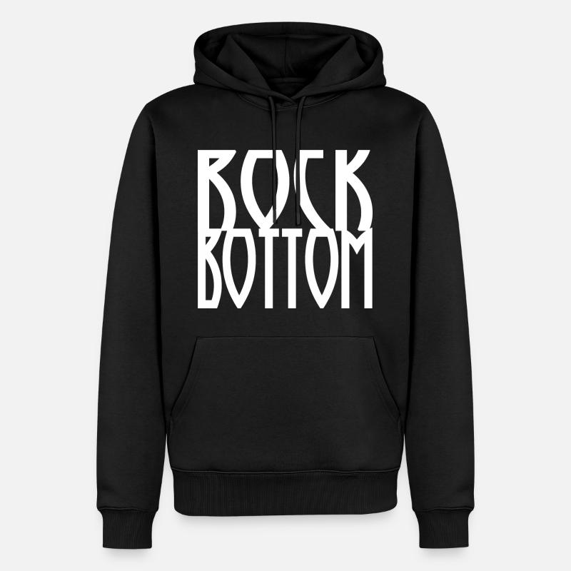 Rock Bottom Logo Large - Sweat à capuche Premium bio Homme - noir