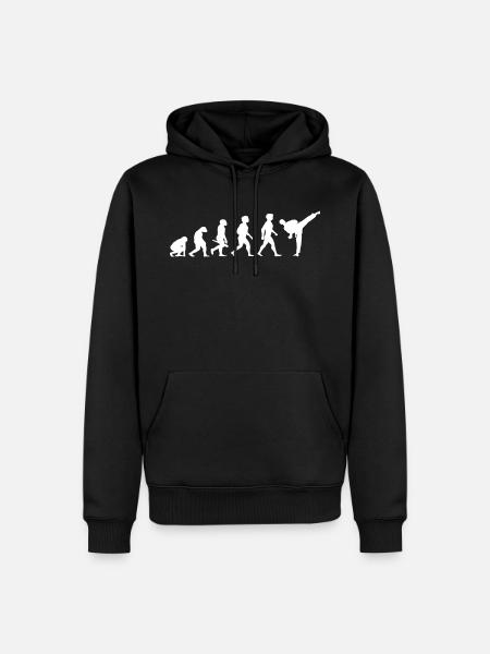 Evolution Karate Martial Arts - Men’s Premium Organic Hoodie - black