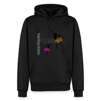 TWIRLING BATON 3 - Men’s Premium Organic Hoodie - black - Front - Nico (187cm)