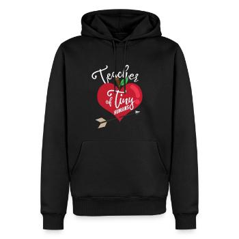 Lehrer Shirt - Herz Geschenk - Männer Premium Bio Hoodie - Schwarz - Vorne - Nico (187cm)