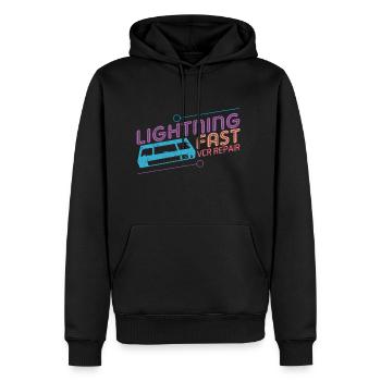 Lustige VHS VCR Vintage 90er Jahre 80er Jahre Shirt Geschenk - Männer Premium Bio Hoodie - Schwarz - Vorne - Nico (187cm)