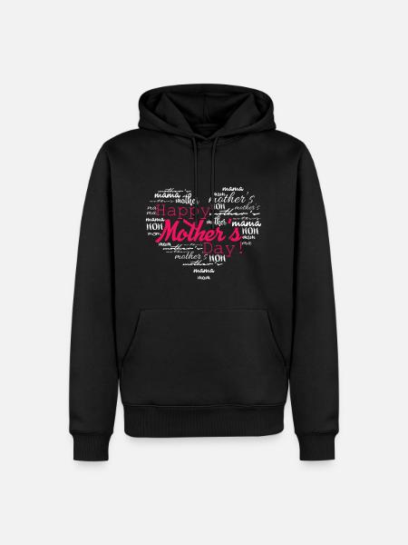Happy Mother's Day - Men’s Premium Organic Hoodie - black