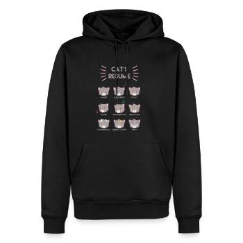 Lustige Katzen - Männer Premium Bio Hoodie - Schwarz - Vorne - Nico (187cm)