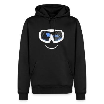 XASTY Dive Unit Dive Fridykking Apnea The Sea - Men’s Premium Organic Hoodie - black - Front - Nico (187cm)