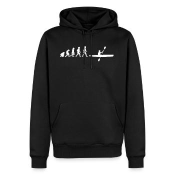 Evolution Canoeing Canoe Rowing Boat Rowboat - Men’s Premium Organic Hoodie - black - Front - Nico (187cm)