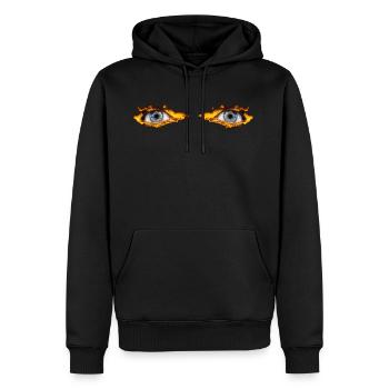 Fire eyes explosion - Men’s Premium Organic Hoodie - black - Front - Nico (187cm)