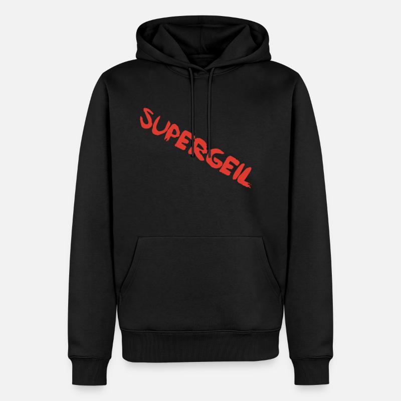 C’est super cool - Sweat à capuche Premium bio Homme - noir