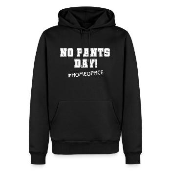 No Pants Day! #Homeoffice - Männer Premium Bio Hoodie - Schwarz - Vorne - Nico (187cm)